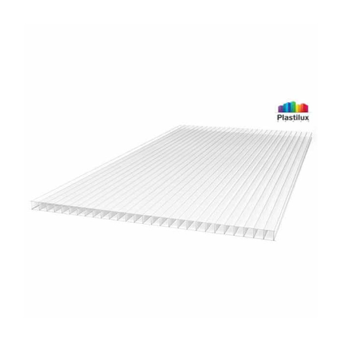 Сотовый поликарбонат 4 мм ROYALPLAST 2-UV ГОСТ прозрачный 2100х6000 мм