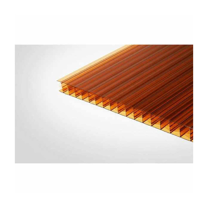 Сотовый поликарбонат 16 мм ULTRAMARIN янтарь 2100х12000 мм